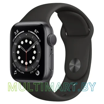 Умные часы Apple Watch SE 40 мм (алюминий серый космос/черный спортивный)